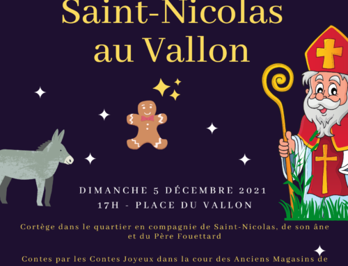 La Saint-Nicolas au Vallon, dimanche 5 décembre, place du Vallon!